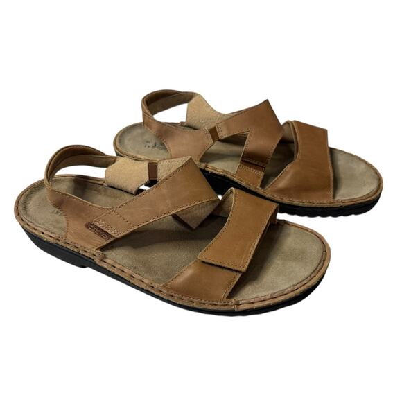 NAOT Enid Leather Sandals Adjustable Padded Straps Comfort Footbed Shoes Size 41 - Picture 3 of 10